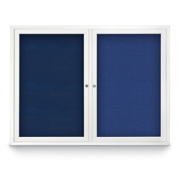 Corkboard, 96"x48", Cork/Bronze